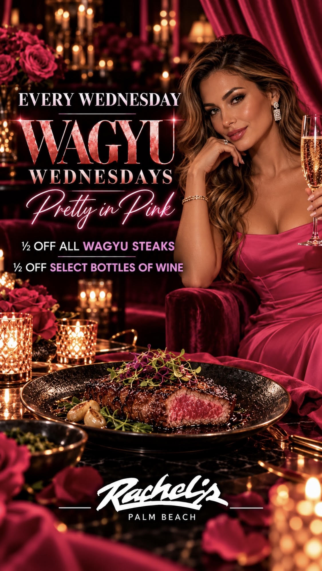 Wagyu Wednesdays Half Off Steaks and Wine