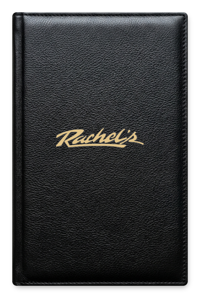 Rachel's Leather Menu Book